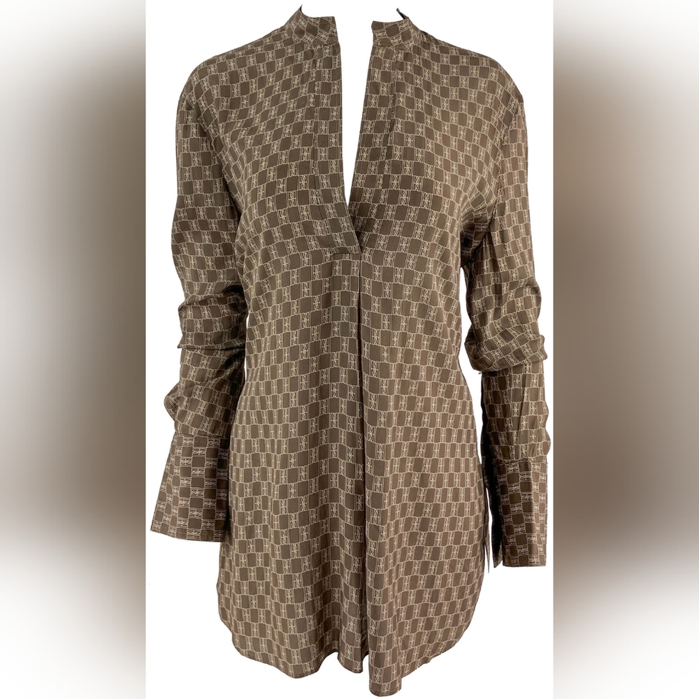 By Malene Birger Mabillon Geometric Print Blouse